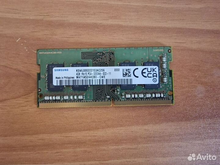 Память для ноутбука 4Gb Samsung 3200MHz pc-25600