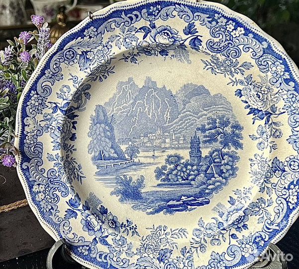 Тарелка. До 1887г. Davenport Pottery, Англия