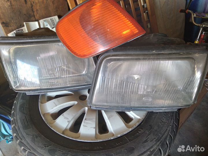 Фары на Audi 100 с4 + поворотник