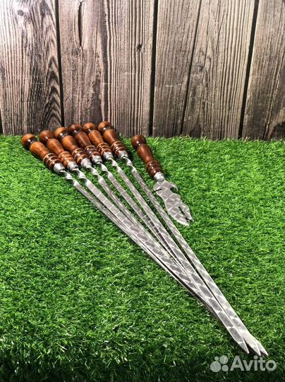 Шампура с деревянной ручкой