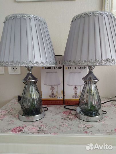Лампа настольная прикроватная, комплект