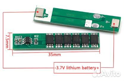 Защитная плата для заряда литий-ионной батареи