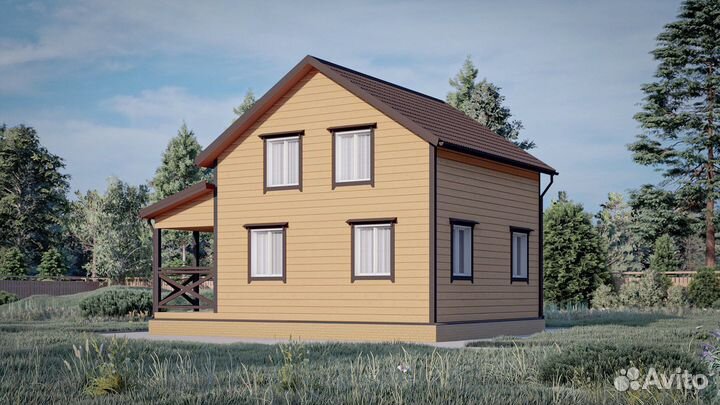 Каркасный дом 6х8