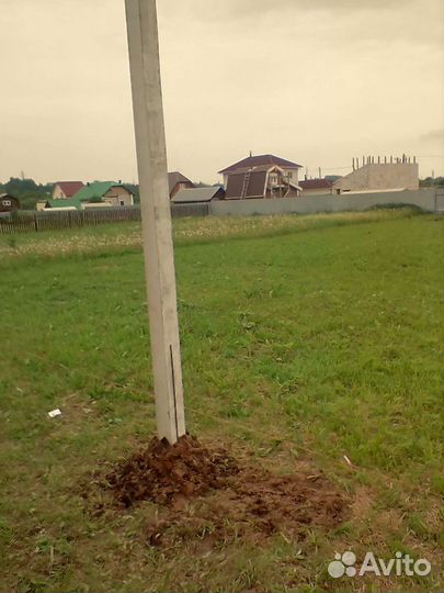Столб для электричества установка монтаж 220в 380в