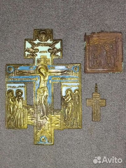 Крест эмалевый