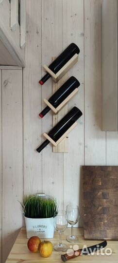 Полка для вина, винница подставка для бутылок вина