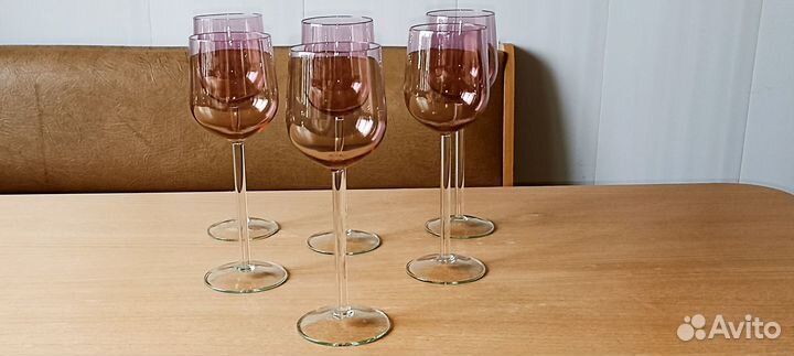 Фужеры / бокалы. Калининские. Цветное стекло.ссср