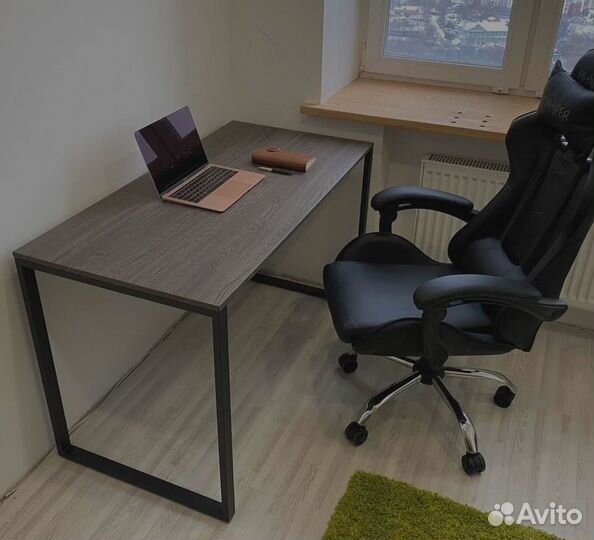 Компьютерный стол новый тёмный