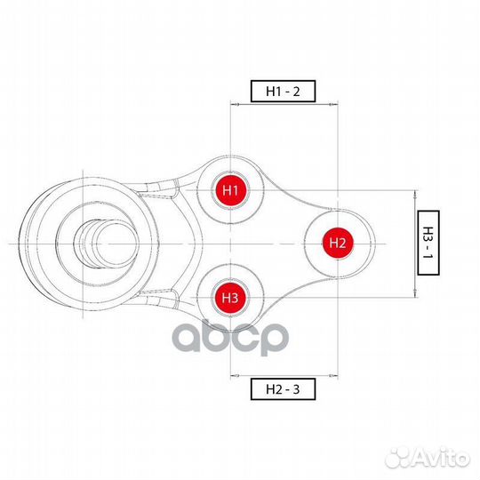 Опора шаровая R toyota Camry V30/V40 / lexus ES