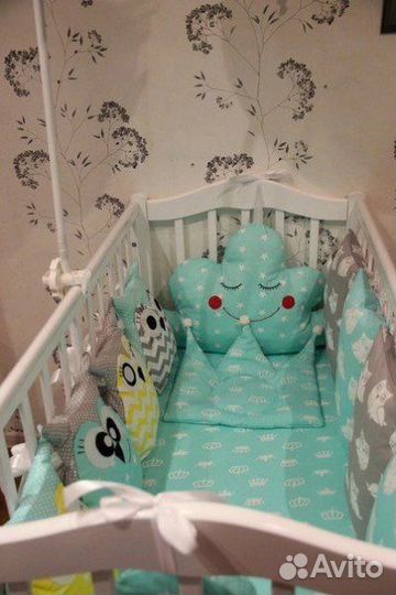 Бортики на кроватку