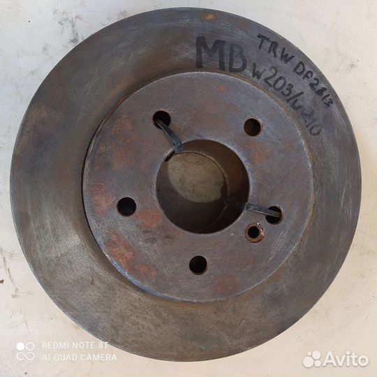 Передние тормозные диски на Mercedes w203 / w210