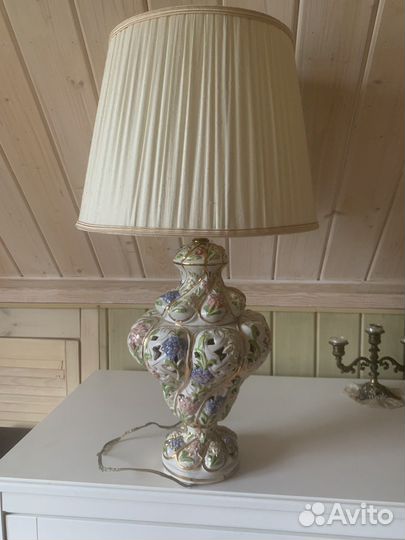 Лампа настольная старинная