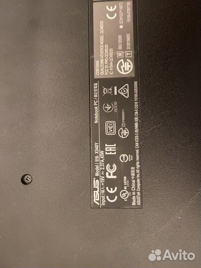 Ноутбук asus X540Y