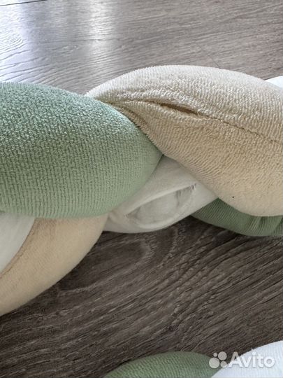 Бортики в кроватку косичка