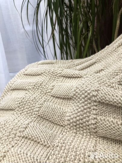 Плед детский вязаный ручная работа