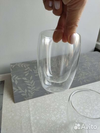 Стаканы с двойными стенками 2 шт