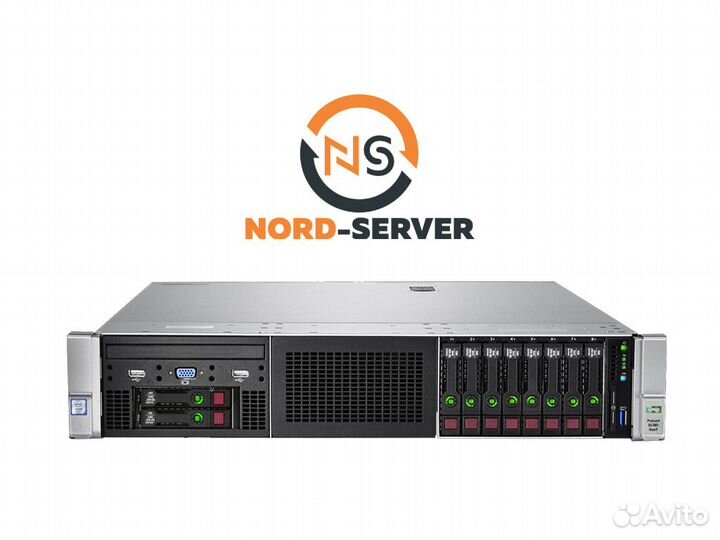 Сервер HP DL380 Gen9 10SFF 2x E5-2697 v3 512GB
