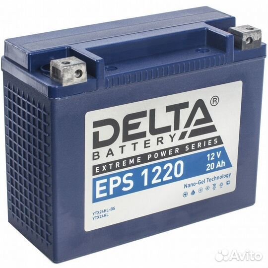 Аккумулятор 12В20Ач delta EPS1220 (YTX24HL-BS) (NA