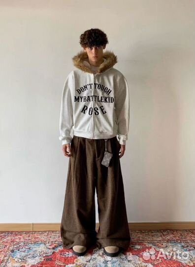 Зип худи Faux Far Hoodied Zip hoodie