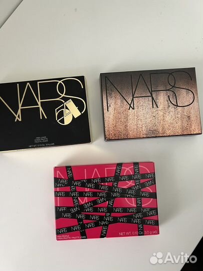 Палетки Nars тени, румяны