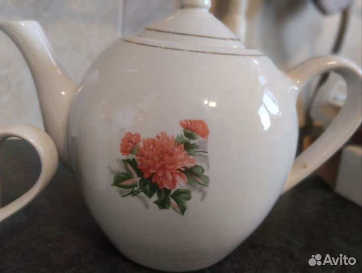 Чайник заварочный фарфоровый СССР