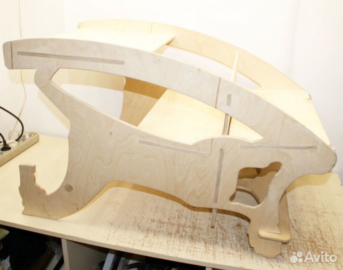 Стульчик + Качалка + Парта (3 в 1) Лошадка