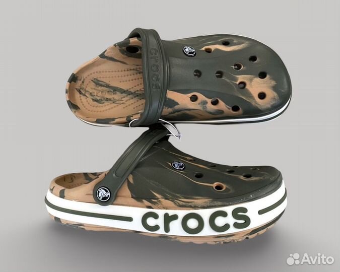 Crocs сабо мужские хаки градиент