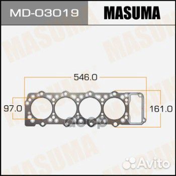 Прокладка ГБЦ mitsubishi Pajero II 2.8 94-99 MD