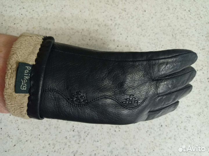 Перчатки женские кожаные 6,5