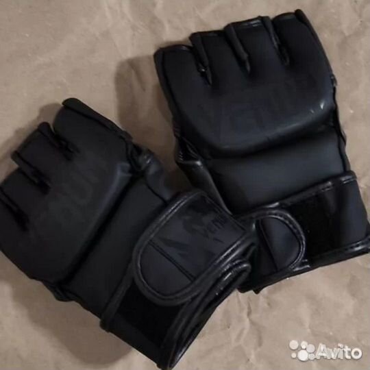 Перчатки мма, битки venum кожа и кож. зам новые