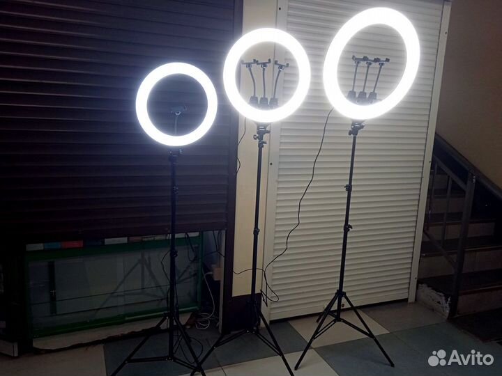 Кольцевая Лампа для Селфи 46 см + Сумка +Штатив 2м