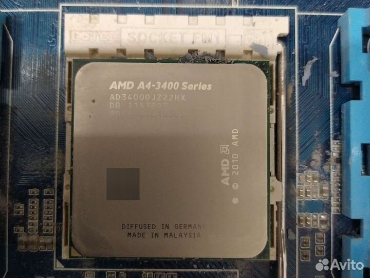 Материнская плата с процессором