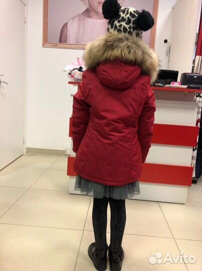 Парка с натуральным мехом