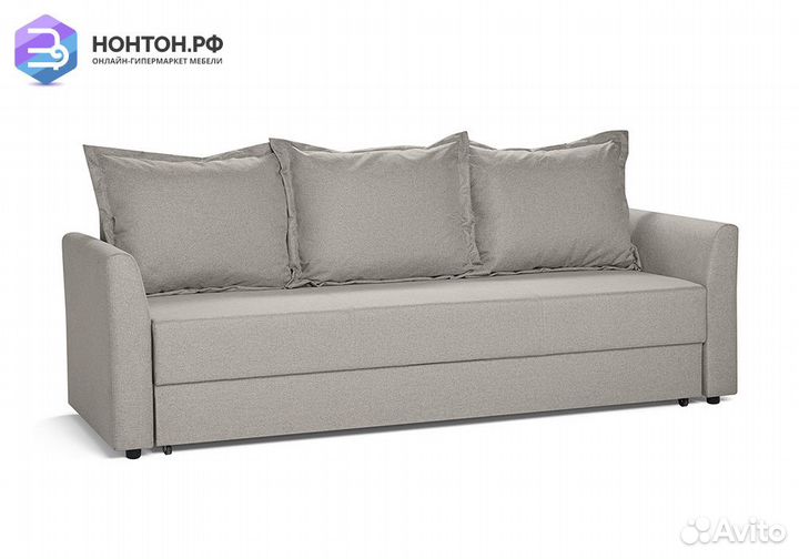 Диван еврокнижка Монца светло-коричневый