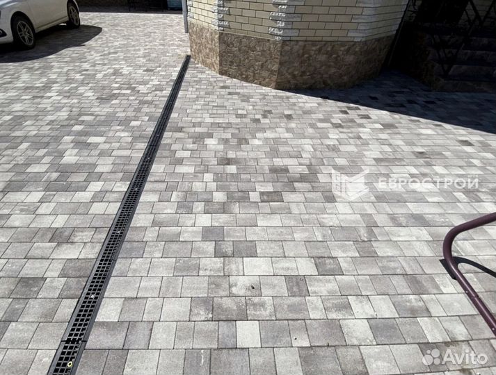 Тротуарная плитка, брусчатка, бордюры