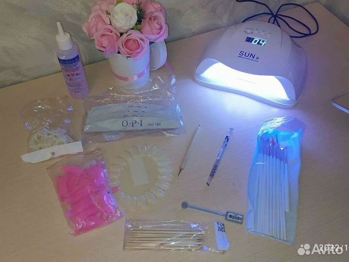 LED Лампа для сушки ногтей 54Вт белый. Маникюр