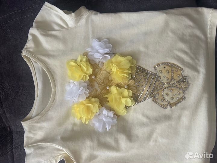 Костюм для девочки юбка и футболка
