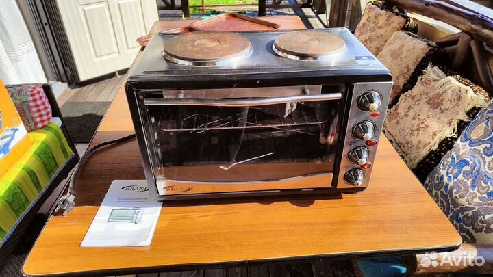 Духовка электрическая мини с 2 комфорками