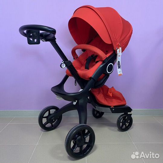 Коляска Dsland 2в1 красная