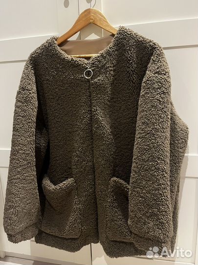 Шерпа тедди бомбер zara