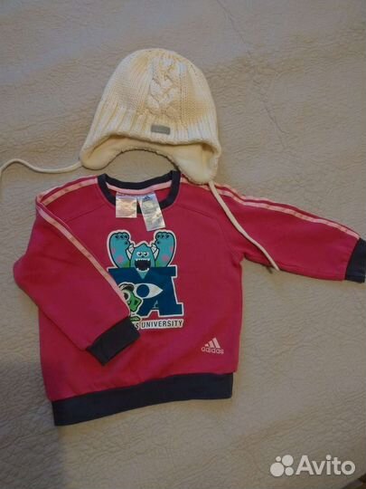 Зимняя шапка для девочки 50/52 размер