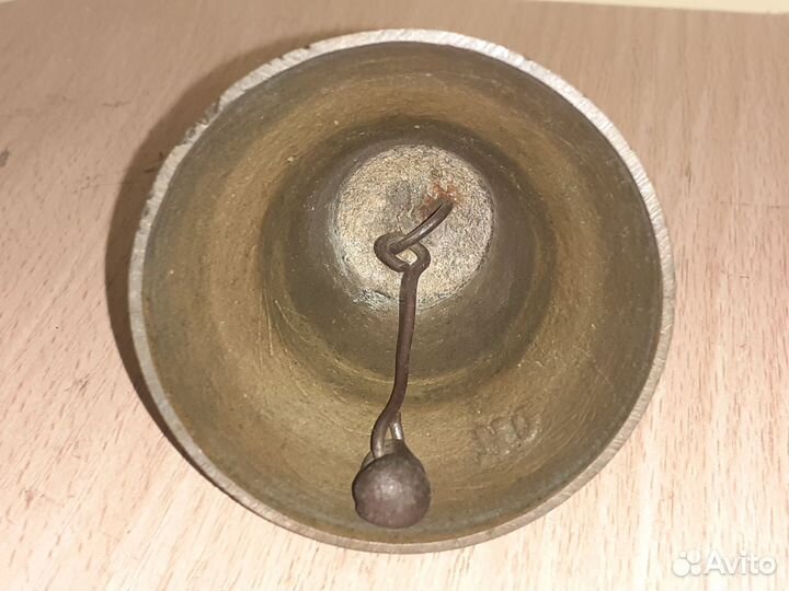 Колокольчик поддужный с языком старинный антикварн