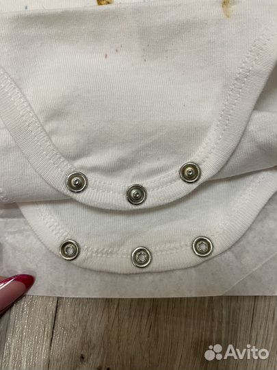 Боди kiabi ручная роспись