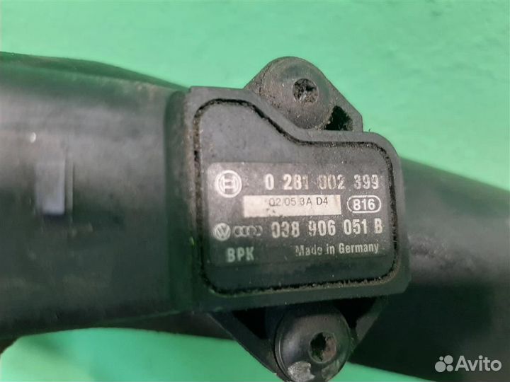 Патрубок интеркулера volkswagen Touran (1T1) 2005