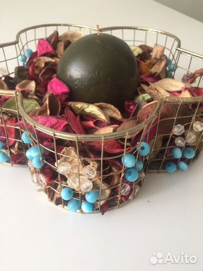 Декоротивная композиция со свечой