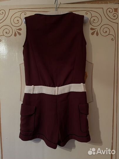 Комбинезон befree 42-44 женский бело-бордовый