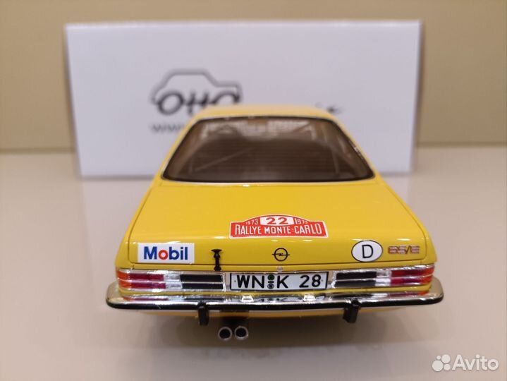 Opel Commodore GS/E Coupe 1973г Желтый 1:18