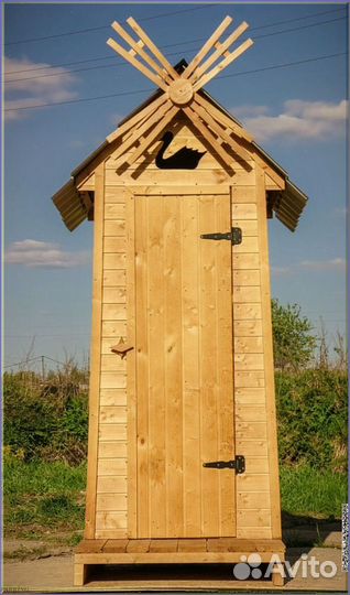 Дачный туалет с декором фют 558