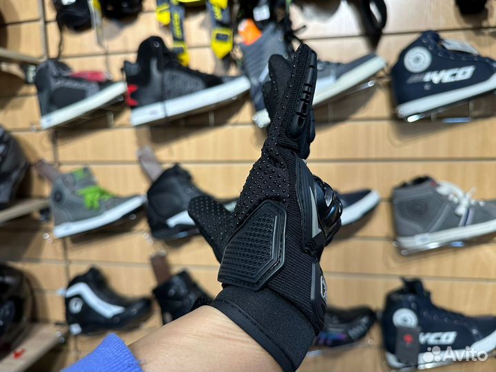 Мотоперчатки защитные перчатки на мото черные