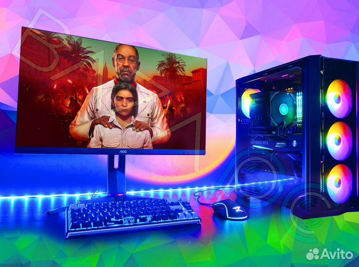 Новый игровой пк Intel Core i5 11600K / RX 7700 XT